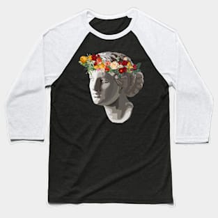 Art 'Floral Crown Sculpture Baseball T-Shirt